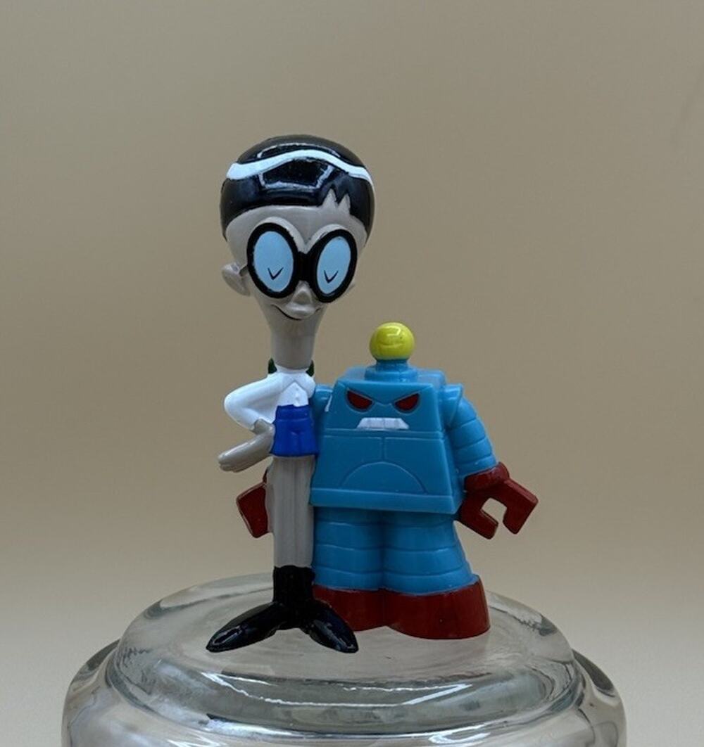 Dexters Laboratory Figure Scientist Mandark Cartoon Network 2000. Clean.
